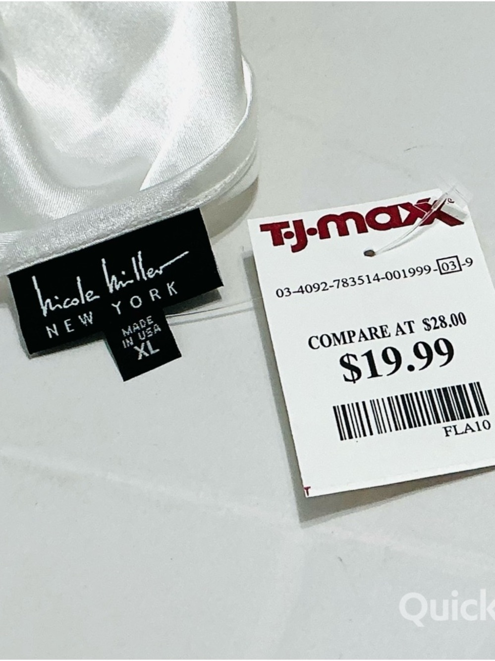 NWT Nicole Miller Satin Slip Top in Ivory - Picture 13 of 13